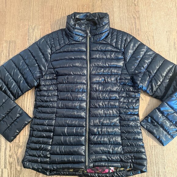 JASON WU WOMENS BLACK PACKABLE PUFFER JACKET COAT QUILTED W BAG M - Picture 1 of 9